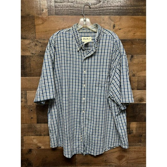Eddie Bauer Men's Short Sleeve Button Up Size XXL‎ - Picture 1 of 3